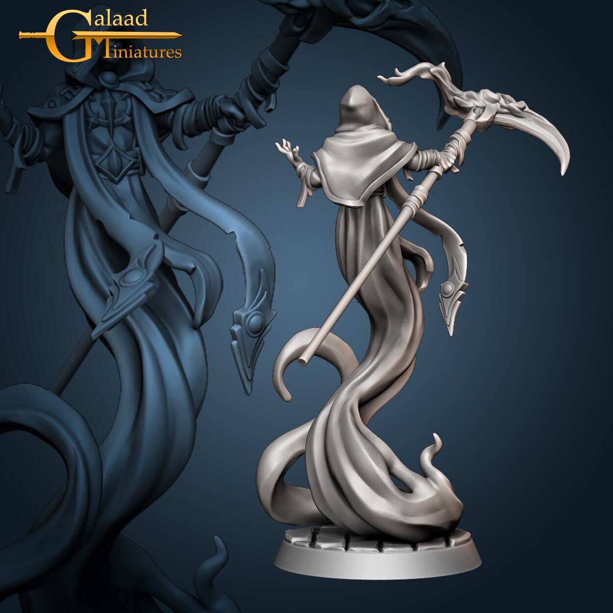 Archmage Miniature | Tabletop RPG Miniature | Galaad Miniatures | Roleplaying 3D Printed Fantasy Mini - 3DPrintDen