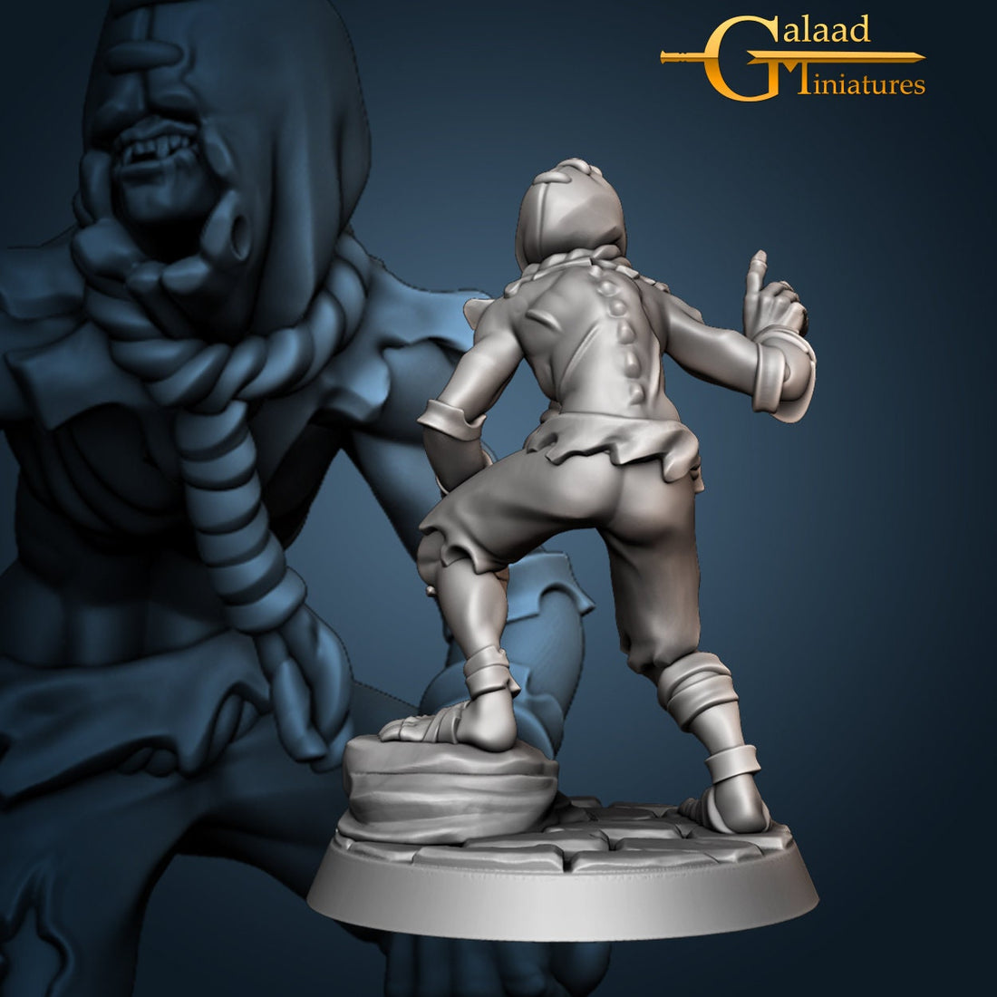 Ghoul Miniature | Tabletop RPG Miniature | Galaad Miniatures | Roleplaying 3D Printed Fantasy Mini - 3DPrintDen