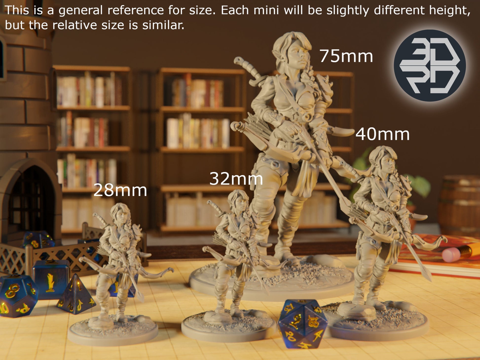Yeti Miniature | Tabletop RPG Miniature | Javier Txiki Tejedor | Roleplaying 3D Printed Fantasy Mini - 3DPrintDen