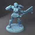 Gelatinous Cube Hunter Miniature | Twin Goddess Miniatures | Tabletop RPG Miniature | Roleplaying 3D Printed Fantasy Mini - 3DPrintDen