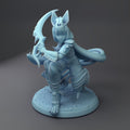 Female Displacer Hunter Miniature | Twin Goddess Miniatures | Tabletop RPG Miniature | Roleplaying 3D Printed Fantasy Mini - 3DPrintDen