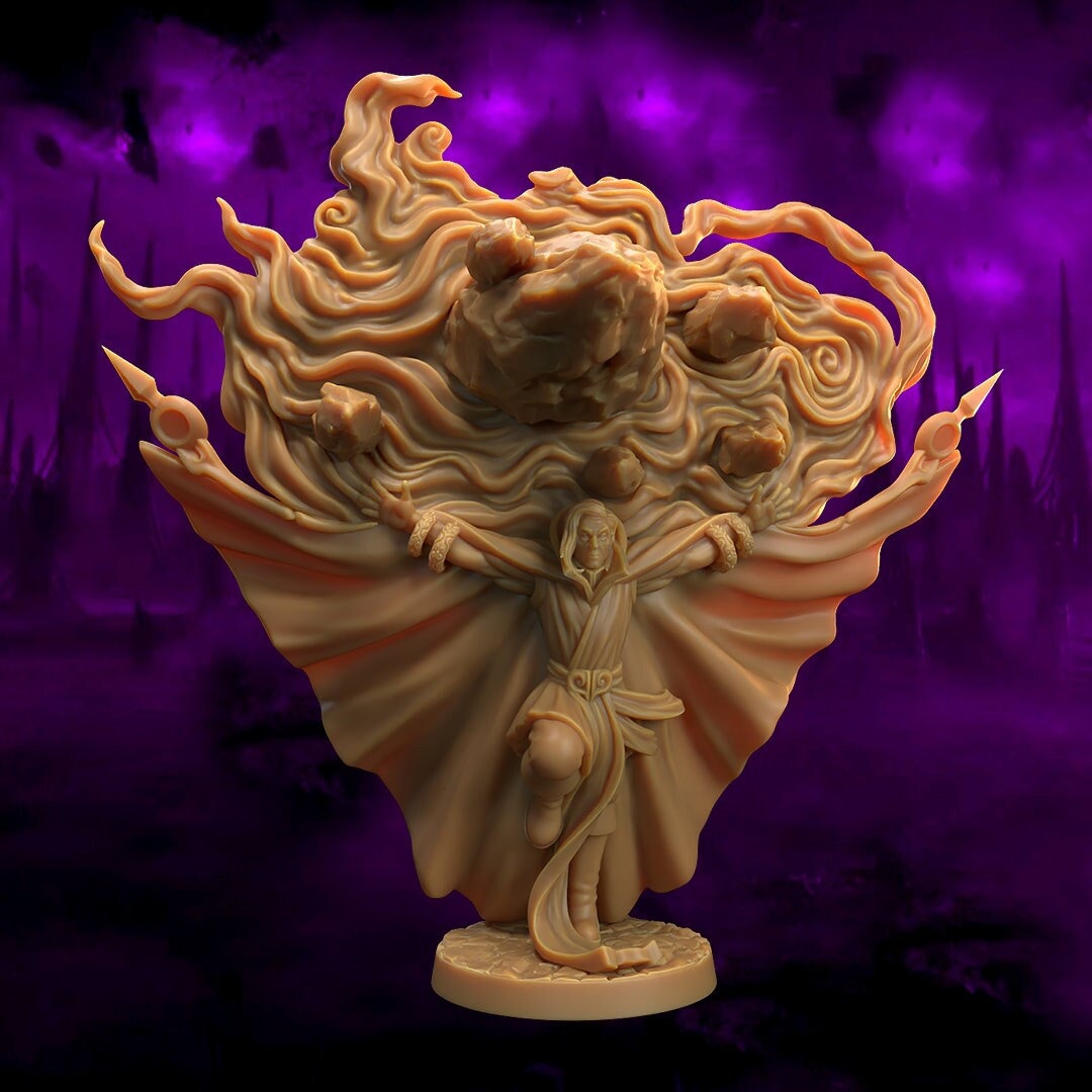 Comet Sorcerer Miniature | Tabletop RPG Miniature | Dragon Trappers Lodge | Roleplaying 3D Printed Fantasy Mini - 3DPrintDen