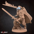 Crusader Battlesister Miniature | Tabletop RPG Miniature | Bite the Bullet | Roleplaying 3D Printed Fantasy Mini - 3DPrintDen