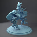 Kobold Surfers Miniature | Twin Goddess Miniatures | Tabletop RPG Miniature | Roleplaying 3D Printed Fantasy Mini - 3DPrintDen