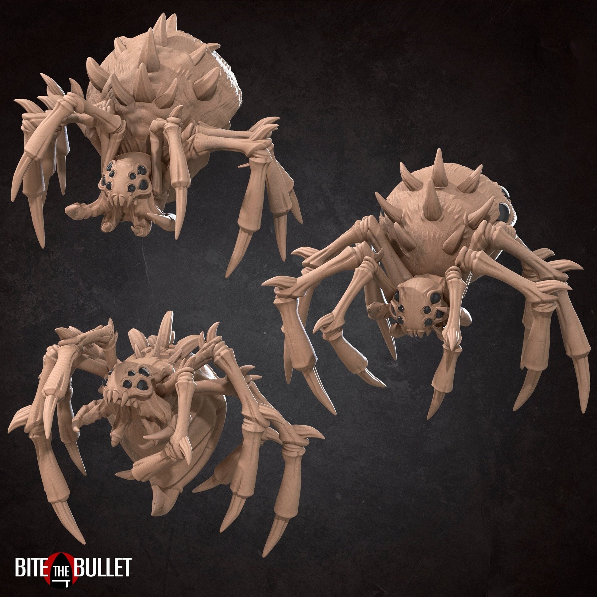 Spider Miniature | Tabletop RPG Miniature | Bite the Bullet | Roleplaying 3D Printed Fantasy Mini - 3DPrintDen