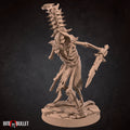 Skeleton Miniature | Tabletop RPG Miniature | Bite the Bullet | Roleplaying 3D Printed Fantasy Mini - 3DPrintDen