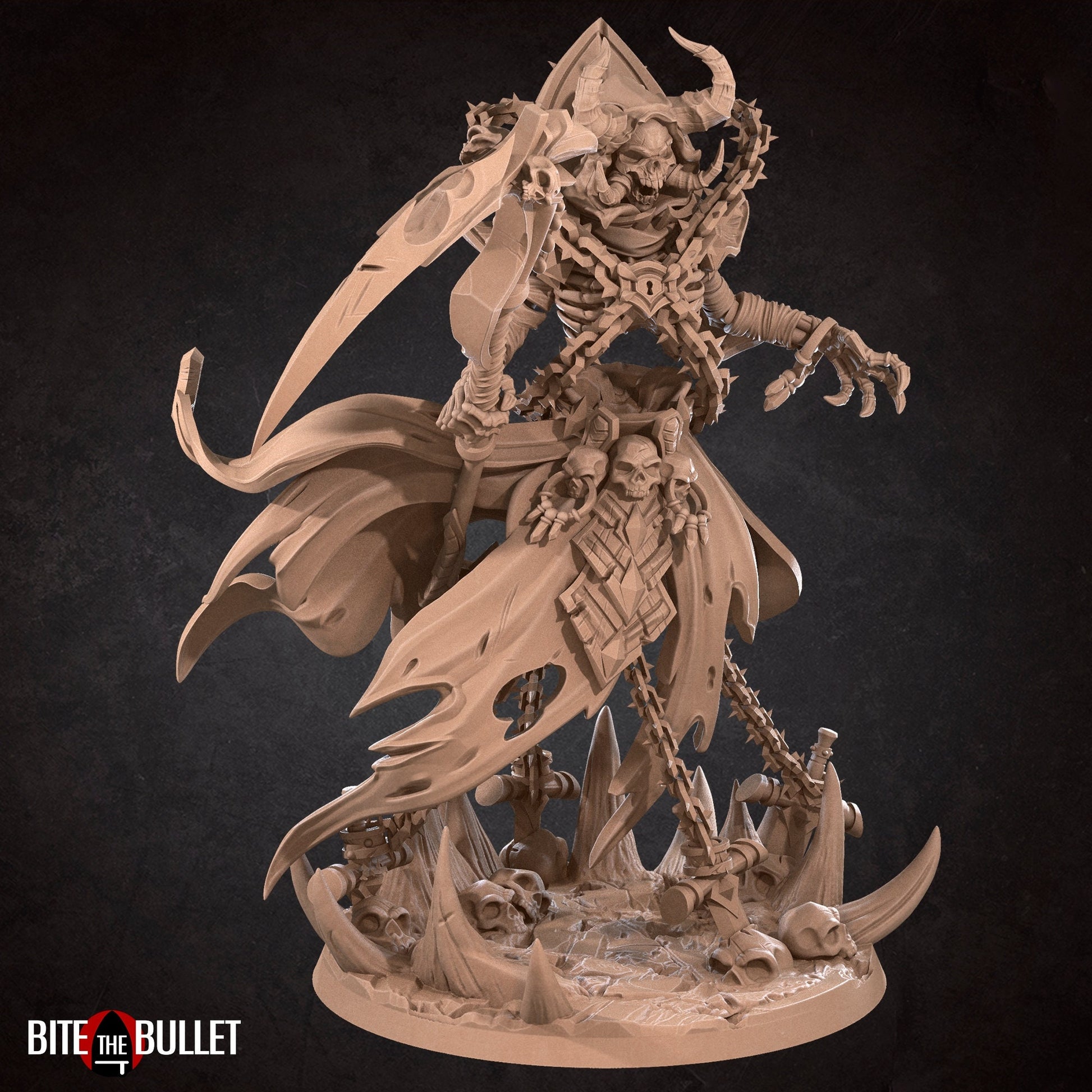 Catacomb Lich Miniature | Tabletop RPG Miniature | Bite the Bullet | Roleplaying 3D Printed Fantasy Mini - 3DPrintDen