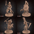 Skeleton Miniature | Tabletop RPG Miniature | Bite the Bullet | Roleplaying 3D Printed Fantasy Mini - 3DPrintDen