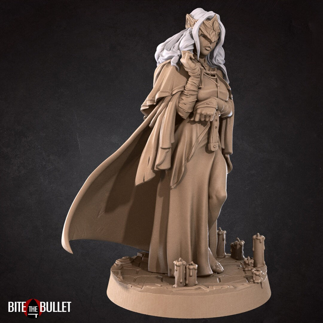 Female Keeper Miniature, Sofia | Tabletop RPG Miniature | Bite the Bullet | Roleplaying 3D Printed Fantasy Mini - 3DPrintDen