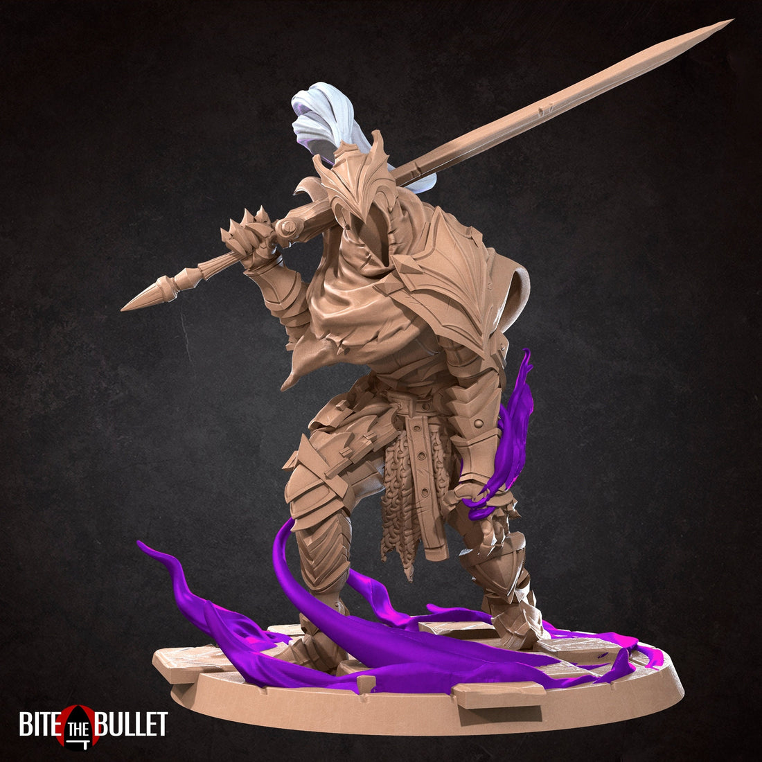 Fallen Knight Miniature | Tabletop RPG Miniature | Bite the Bullet | Roleplaying 3D Printed Fantasy Mini - 3DPrintDen