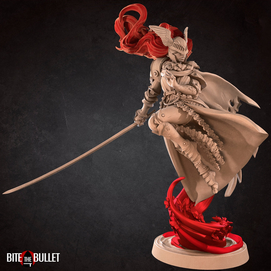 Scarlet Goddess Miniature, Morgana | Tabletop RPG Miniature | Bite the Bullet | Roleplaying 3D Printed Fantasy Mini - 3DPrintDen