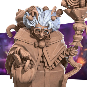 Old Witch Miniature | Tabletop RPG Miniature | Bite the Bullet | Roleplaying 3D Printed Fantasy Mini - 3DPrintDen