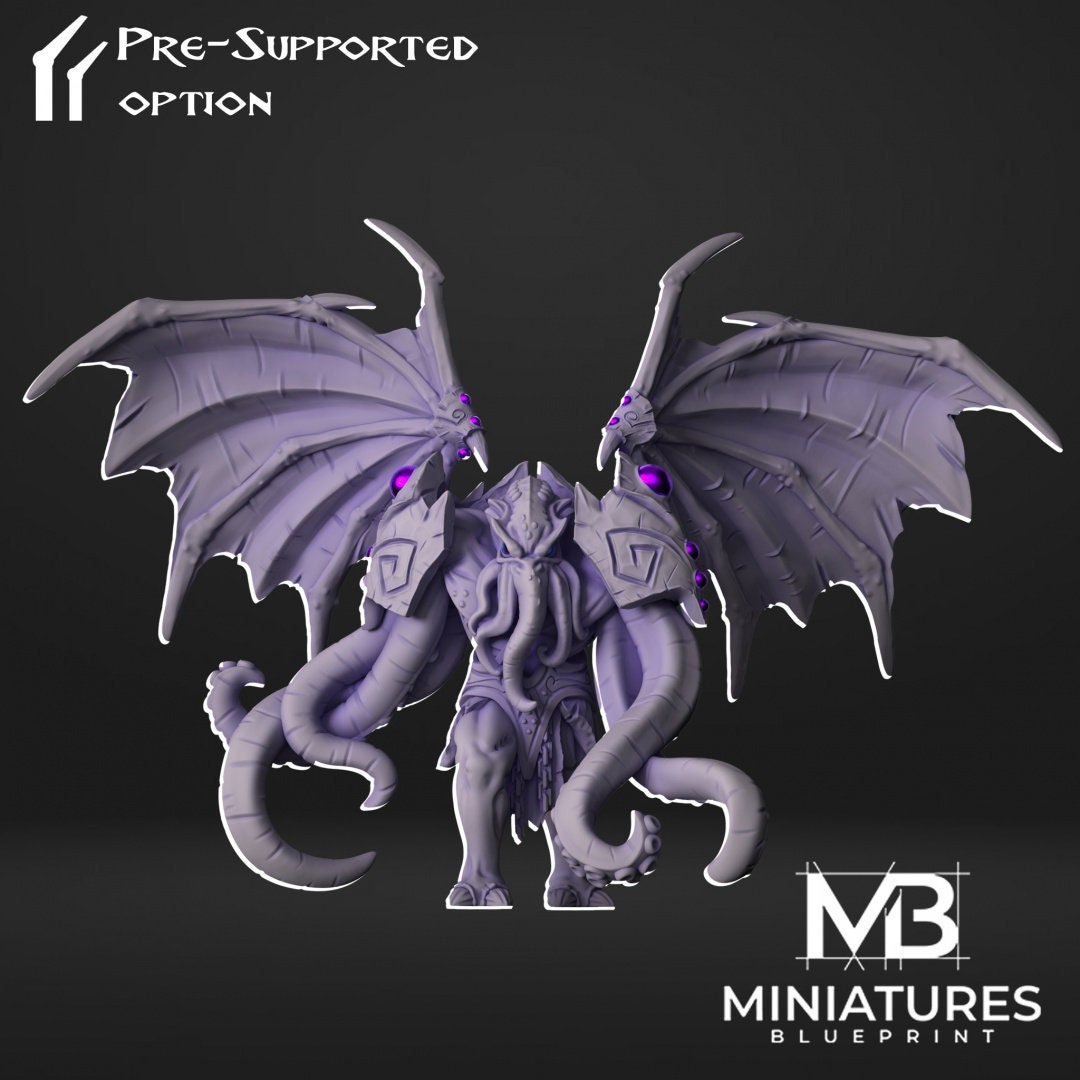 Mind Stealer Miniature | Tabletop RPG Miniature | Miniatures Blueprint | Roleplaying 3D Printed Fantasy Mini - 3DPrintDen