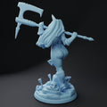 Female Barbarian Miniature, Thitania | Twin Goddess Miniatures | Tabletop RPG Miniature | Roleplaying 3D Printed Fantasy Mini - 3DPrintDen