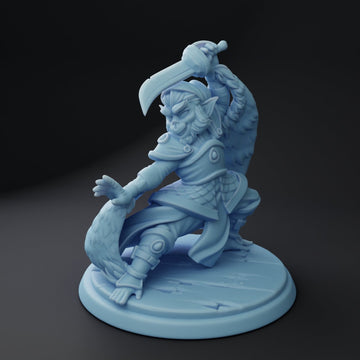 Monkey Fighter Miniature, Hadozee | Twin Goddess Miniatures | Tabletop RPG Miniature | Roleplaying 3D Printed Fantasy Mini - 3DPrintDen