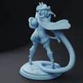 Slime Girl Fighter Miniature | Twin Goddess Miniatures | Tabletop RPG Miniature | Roleplaying 3D Printed Fantasy Mini - 3DPrintDen