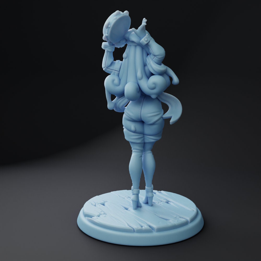 Plasmoid Bard Miniature | Twin Goddess Miniatures | Tabletop RPG Miniature | Roleplaying 3D Printed Fantasy Mini - 3DPrintDen