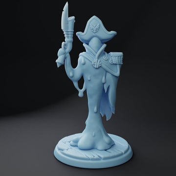 Plasmoid Captain Miniature | Twin Goddess Miniatures | Tabletop RPG Miniature | Roleplaying 3D Printed Fantasy Mini - 3DPrintDen