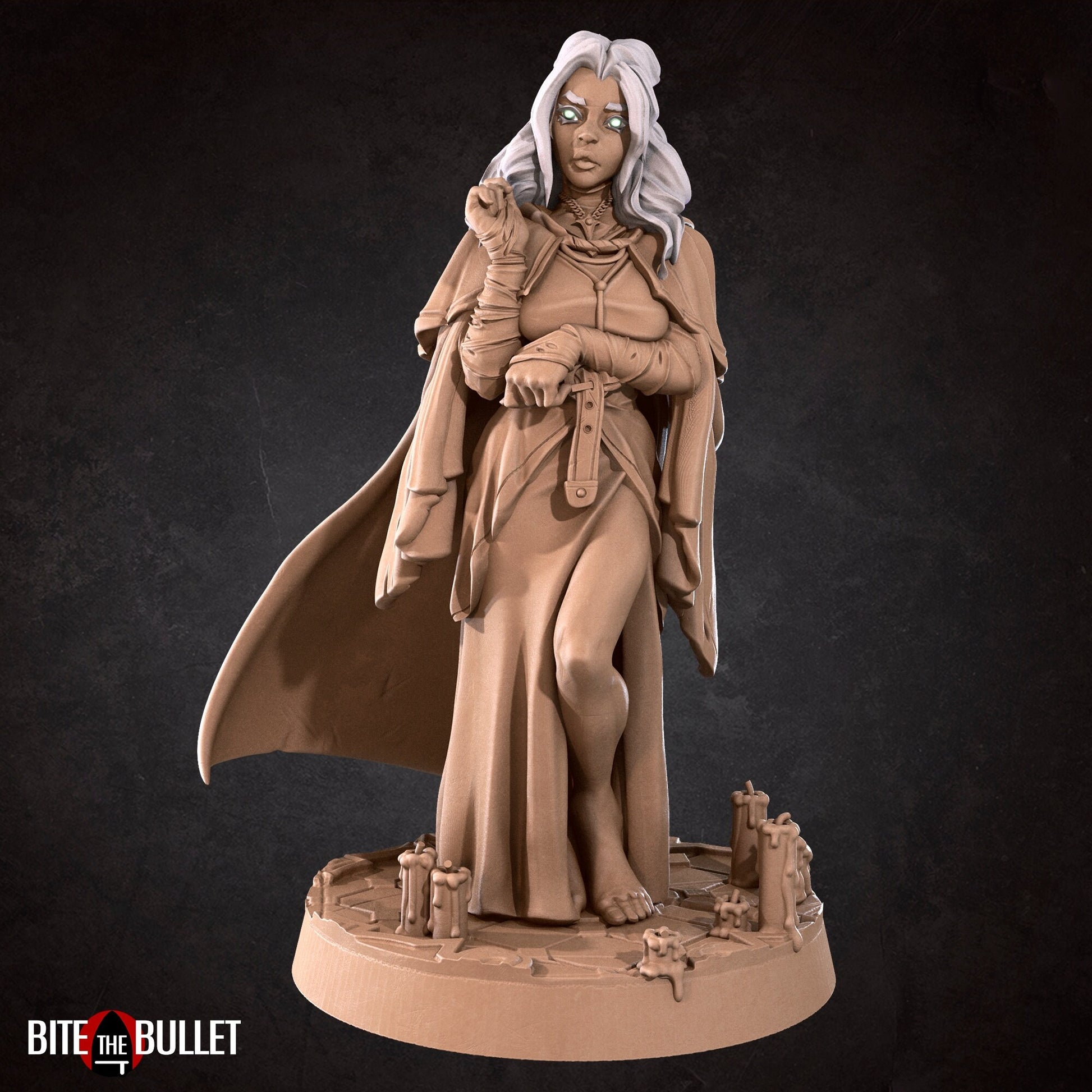 Female Keeper Miniature, Sofia | Tabletop RPG Miniature | Bite the Bullet | Roleplaying 3D Printed Fantasy Mini - 3DPrintDen