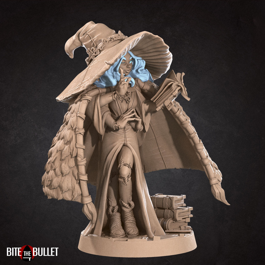 Undead Female Wizard Miniature, Magi | Tabletop RPG Miniature | Bite the Bullet | Roleplaying 3D Printed Fantasy Mini - 3DPrintDen