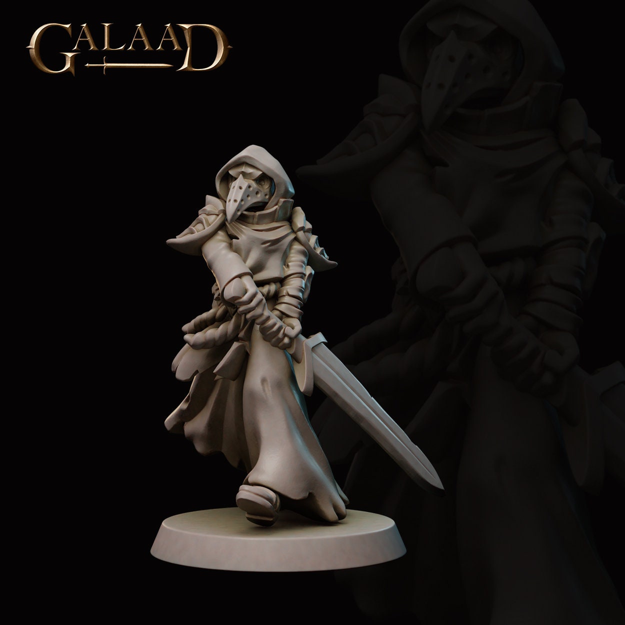 Cultist Miniature | Tabletop RPG Miniature | Galaad Miniatures | Roleplaying 3D Printed Fantasy Mini - 3DPrintDen