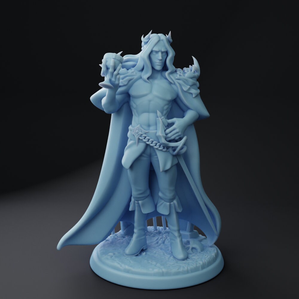 Vampire Lord Miniature | Twin Goddess Miniatures | Tabletop RPG Miniature | Roleplaying 3D Printed Fantasy Mini - 3DPrintDen