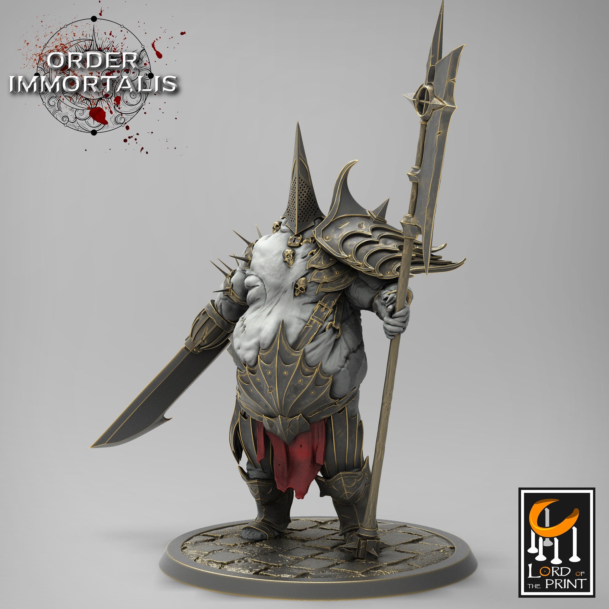 Tormentor Demon Miniature | Tabletop RPG Miniature | Rescale Miniature | Roleplaying 3D Printed Fantasy Mini - 3DPrintDen