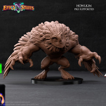 Owl Monster Miniature | Tabletop RPG Miniature | Epic 'N' Stuff | Roleplaying 3D Printed Fantasy Mini - 3DPrintDen