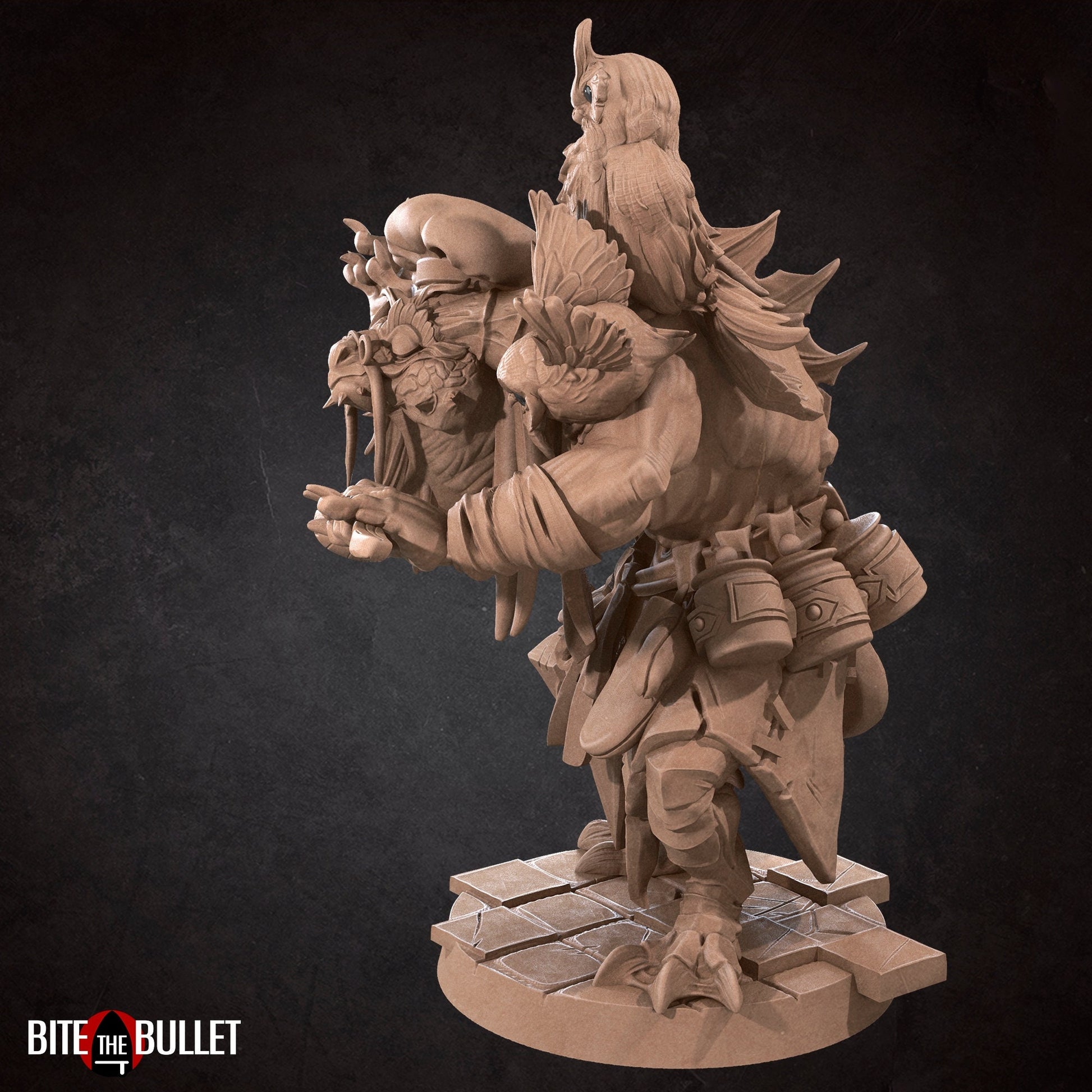 Dragonborn Cook Miniature | Tabletop RPG Miniature | Bite the Bullet | Roleplaying 3D Printed Fantasy Mini - 3DPrintDen