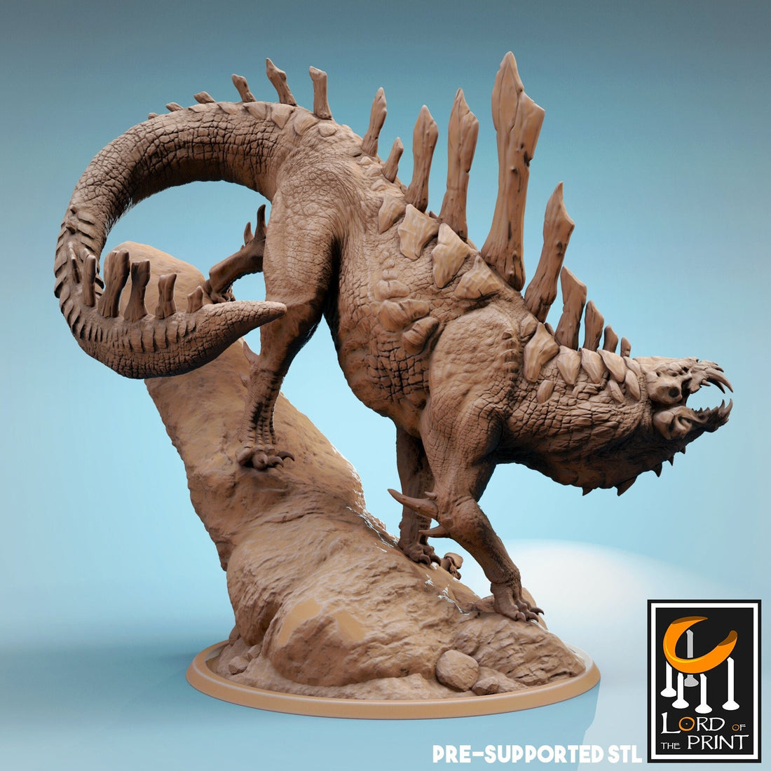 Predator Beast Miniature | Tabletop RPG Miniature | Rescale Miniature | Roleplaying 3D Printed Fantasy Mini - 3DPrintDen