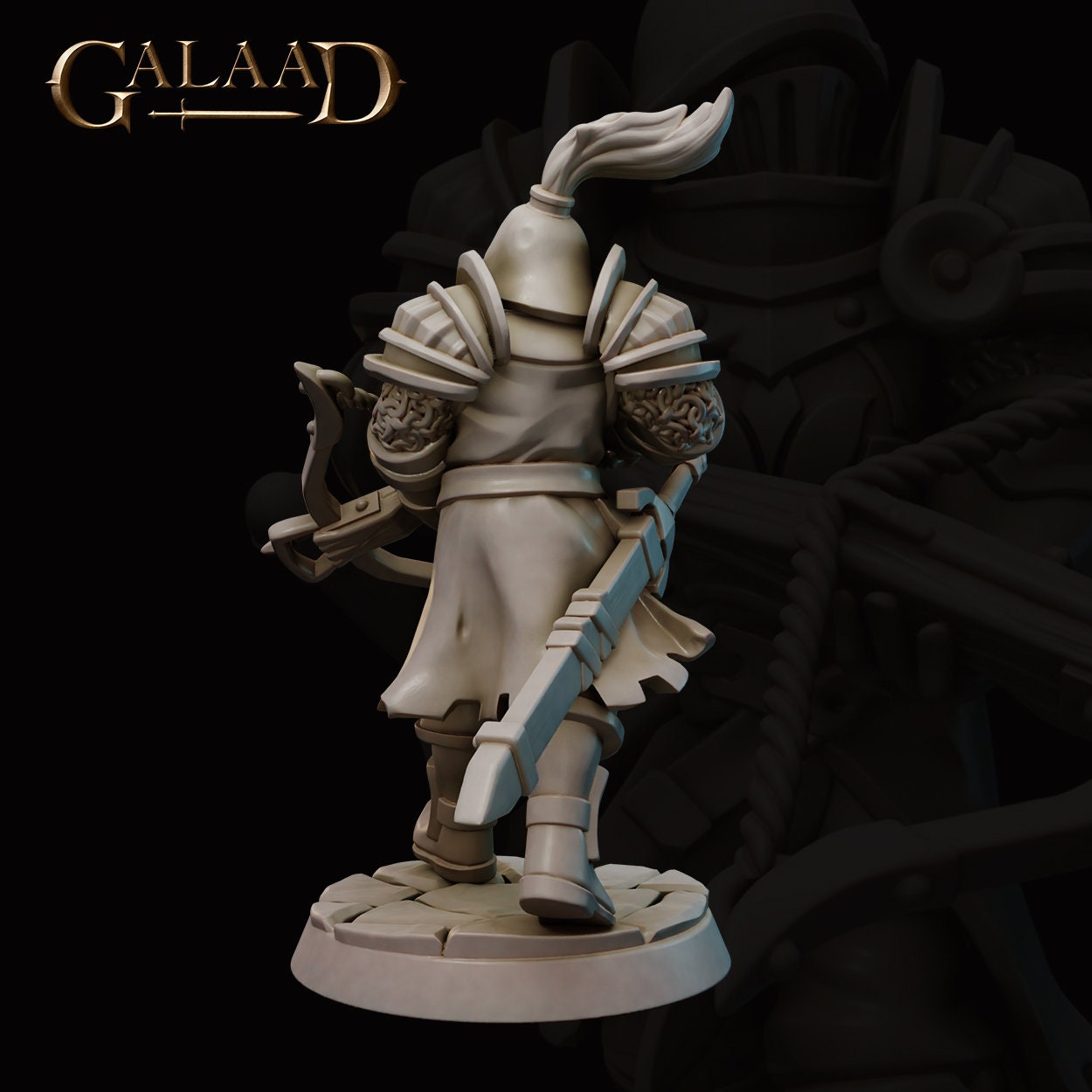 Guard Miniature | Tabletop RPG Miniature | Galaad Miniatures | Roleplaying 3D Printed Fantasy Mini - 3DPrintDen