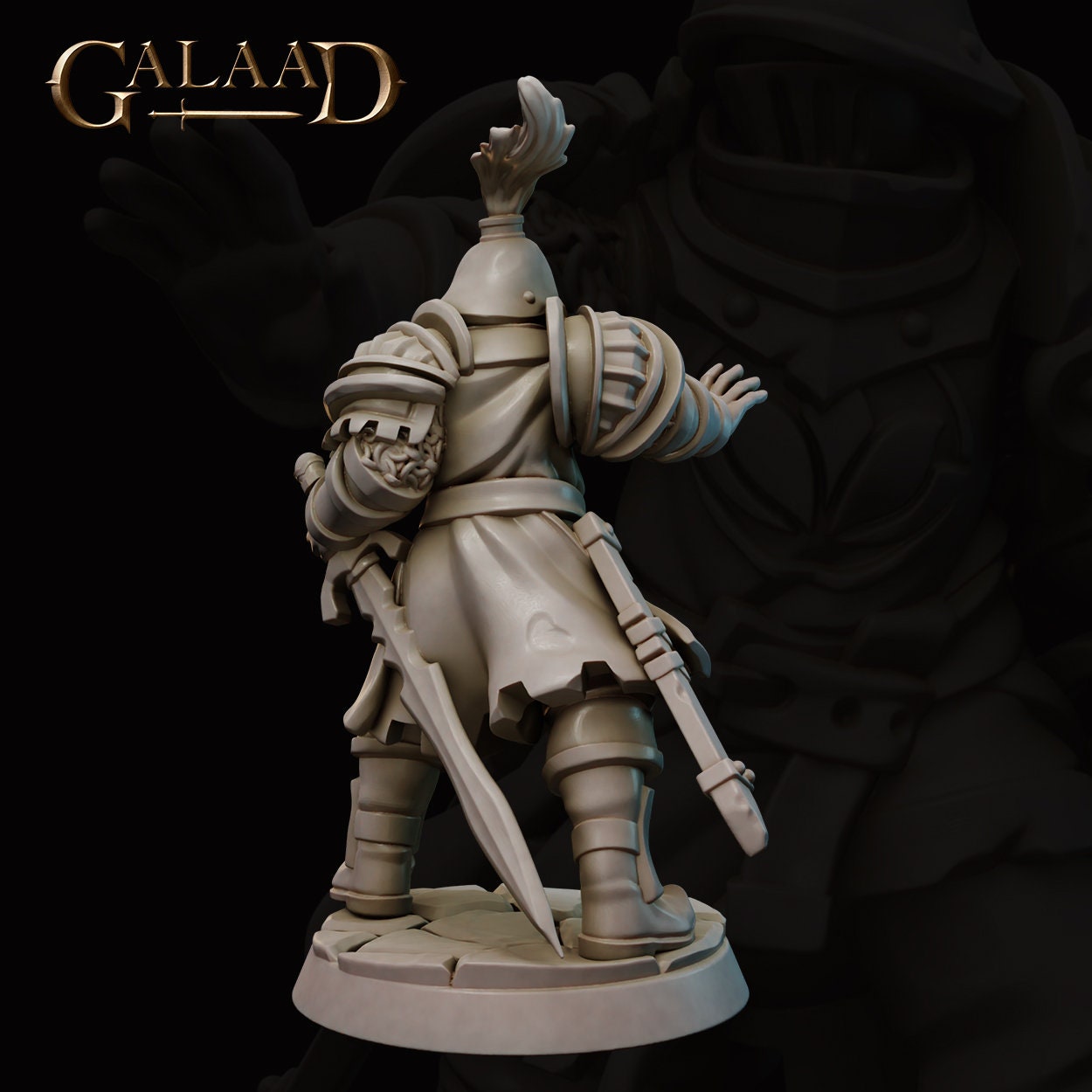 Guard Miniature | Tabletop RPG Miniature | Galaad Miniatures | Roleplaying 3D Printed Fantasy Mini - 3DPrintDen