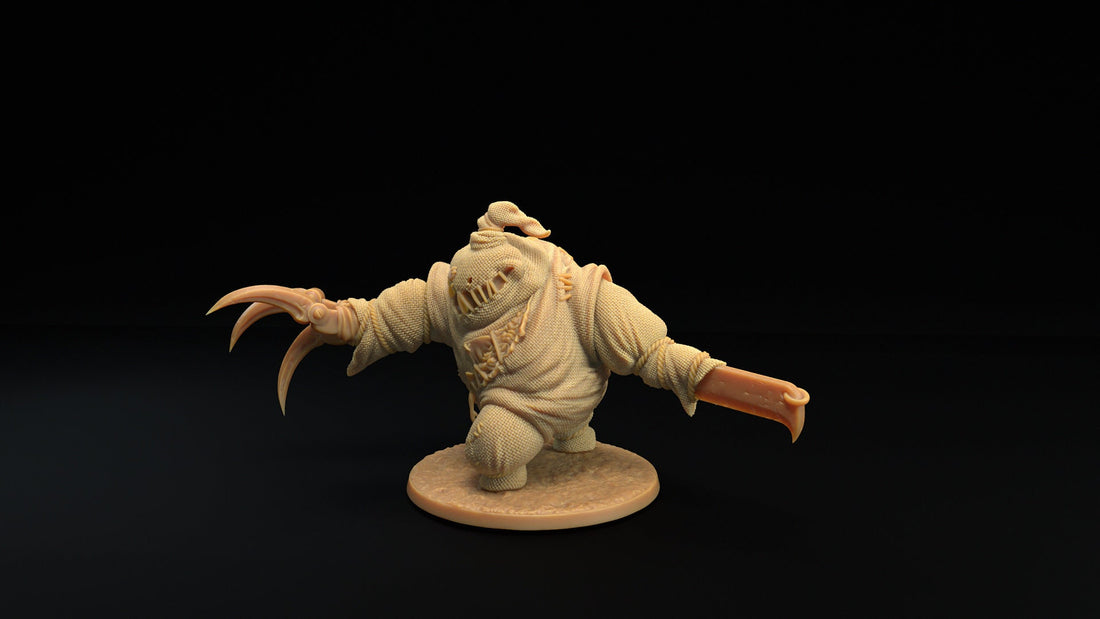 Burlap Monster Miniature | Tabletop RPG Miniature | Dragon Trappers Lodge | Roleplaying 3D Printed Fantasy Mini - 3DPrintDen