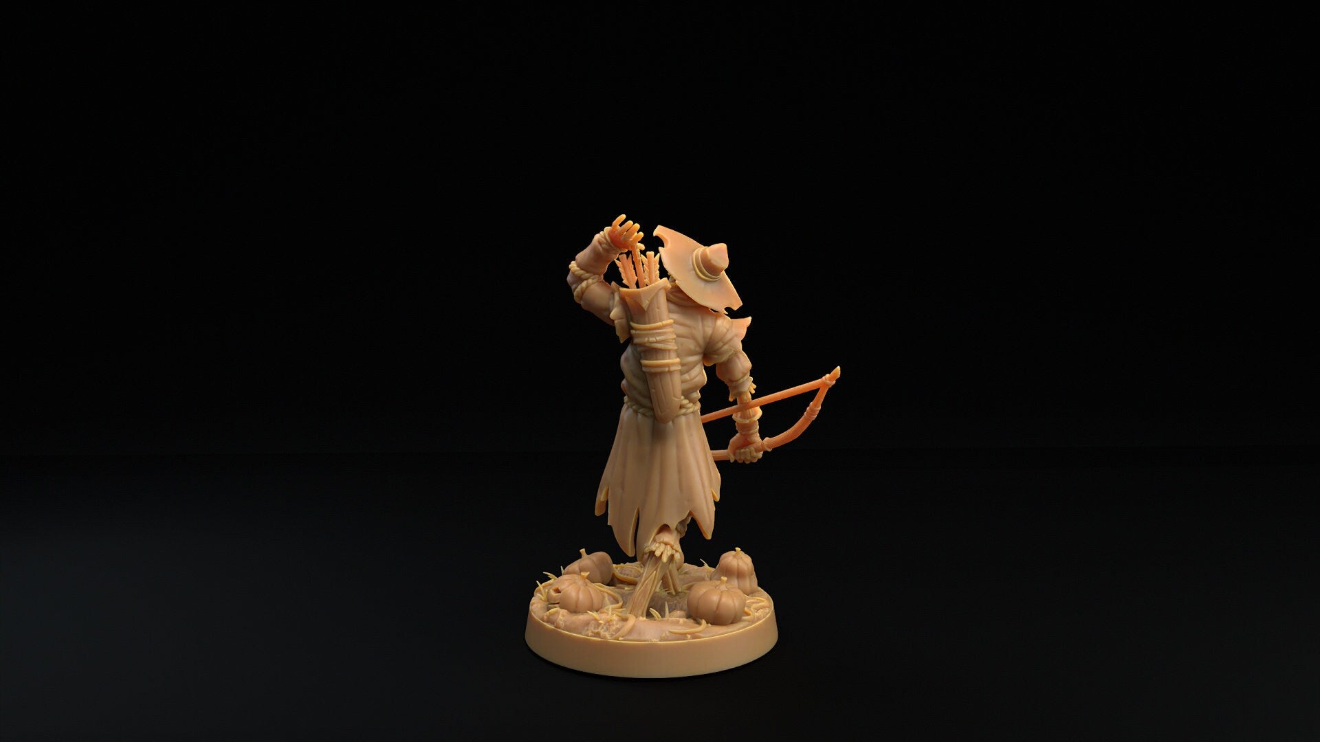 Scarecrow Ranger Miniature | Tabletop RPG Miniature | Dragon Trappers Lodge | Roleplaying 3D Printed Fantasy Mini - 3DPrintDen