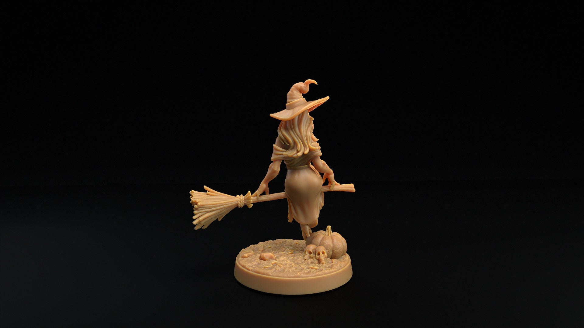 Witch Miniature | Tabletop RPG Miniature | Dragon Trappers Lodge | Roleplaying 3D Printed Fantasy Mini - 3DPrintDen