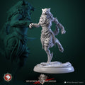 Female Werewolf Miniature | Tabletop RPG Miniature | White Werewolf Tavern | Roleplaying 3D Printed Fantasy Mini - 3DPrintDen