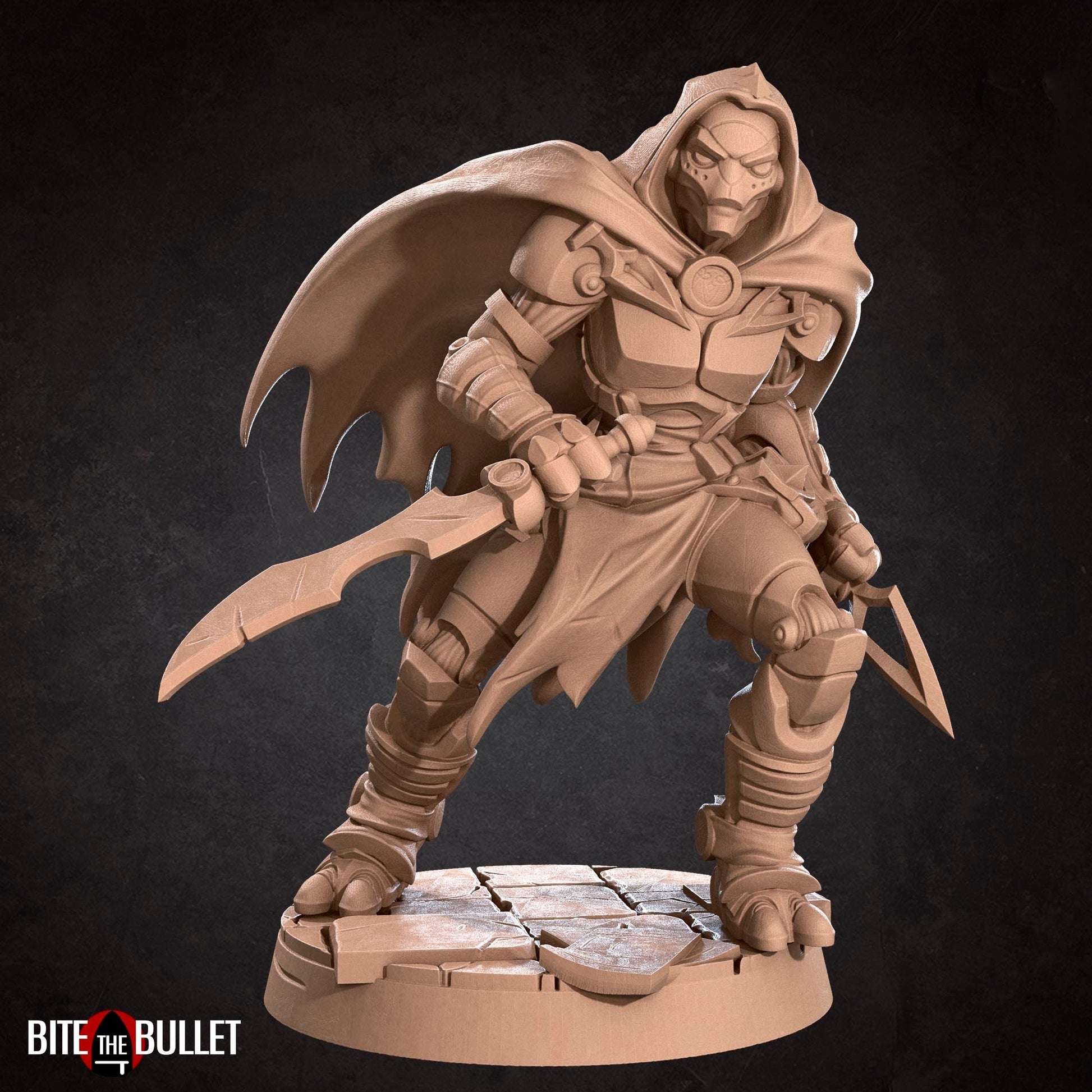 Warforged Rogue Miniature | Tabletop RPG Miniature | Bite the Bullet | Roleplaying 3D Printed Fantasy Mini - 3DPrintDen