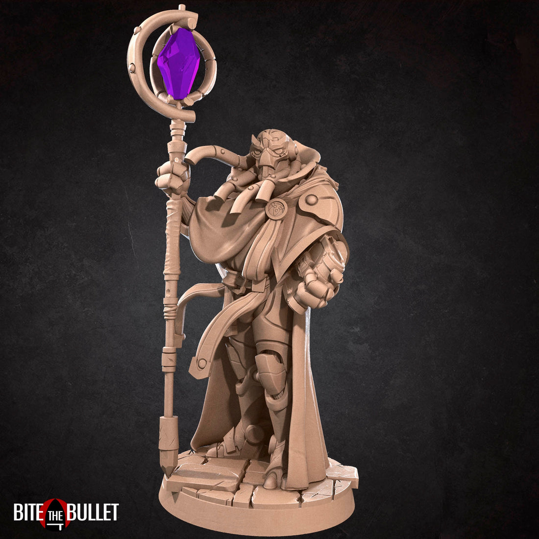 Warforged Warlock Miniature | Tabletop RPG Miniature | Bite the Bullet | Roleplaying 3D Printed Fantasy Mini - 3DPrintDen