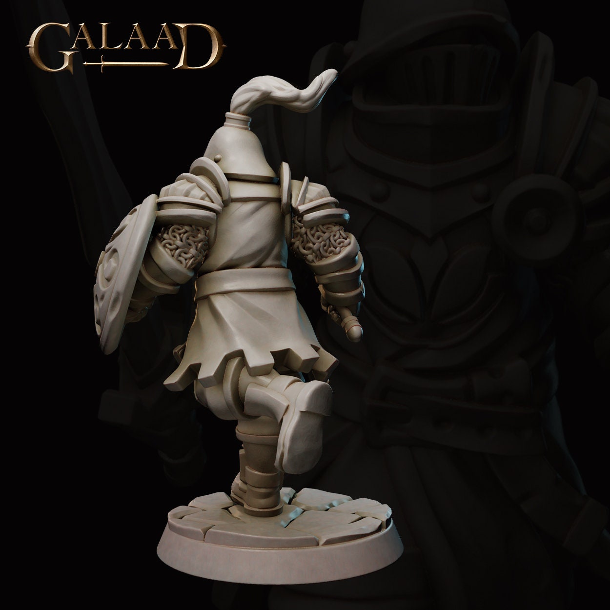 Guard Miniature | Tabletop RPG Miniature | Galaad Miniatures | Roleplaying 3D Printed Fantasy Mini - 3DPrintDen