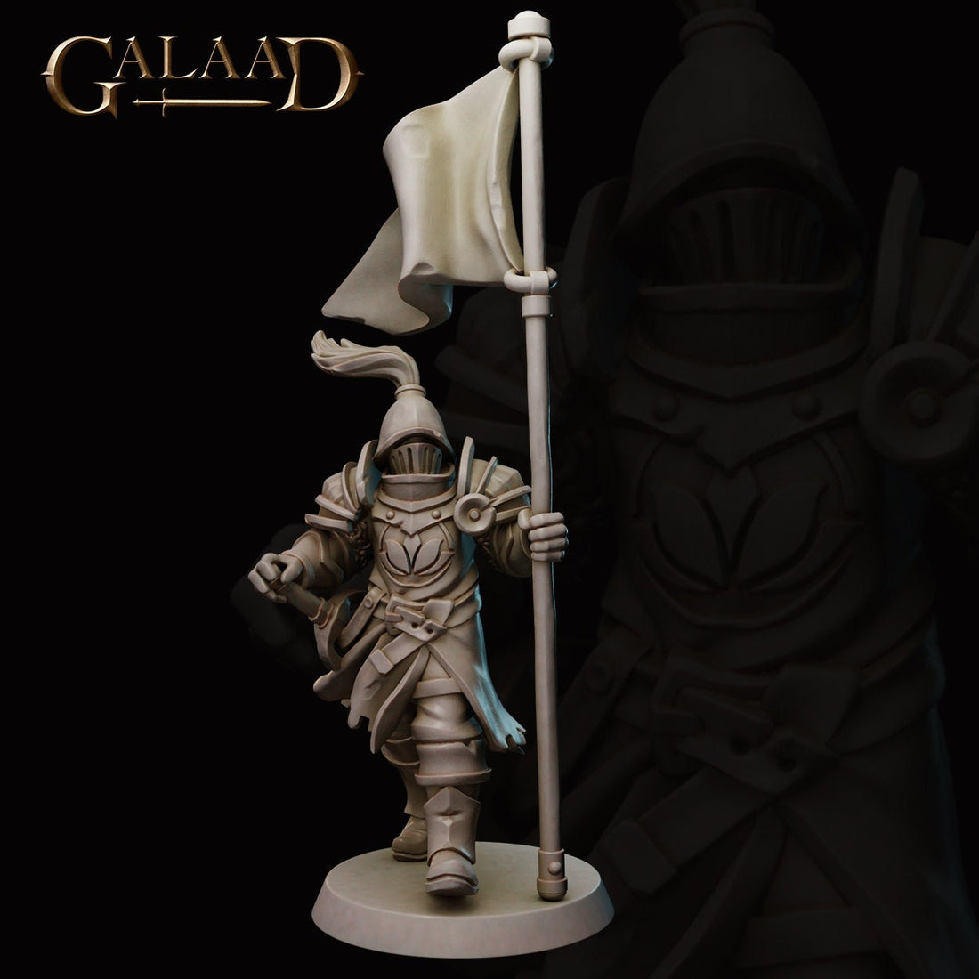 Guard Miniature | Tabletop RPG Miniature | Galaad Miniatures | Roleplaying 3D Printed Fantasy Mini - 3DPrintDen