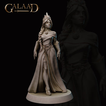 Queen Miniature | Tabletop RPG Miniature | Galaad Miniatures | Roleplaying 3D Printed Fantasy Mini - 3DPrintDen