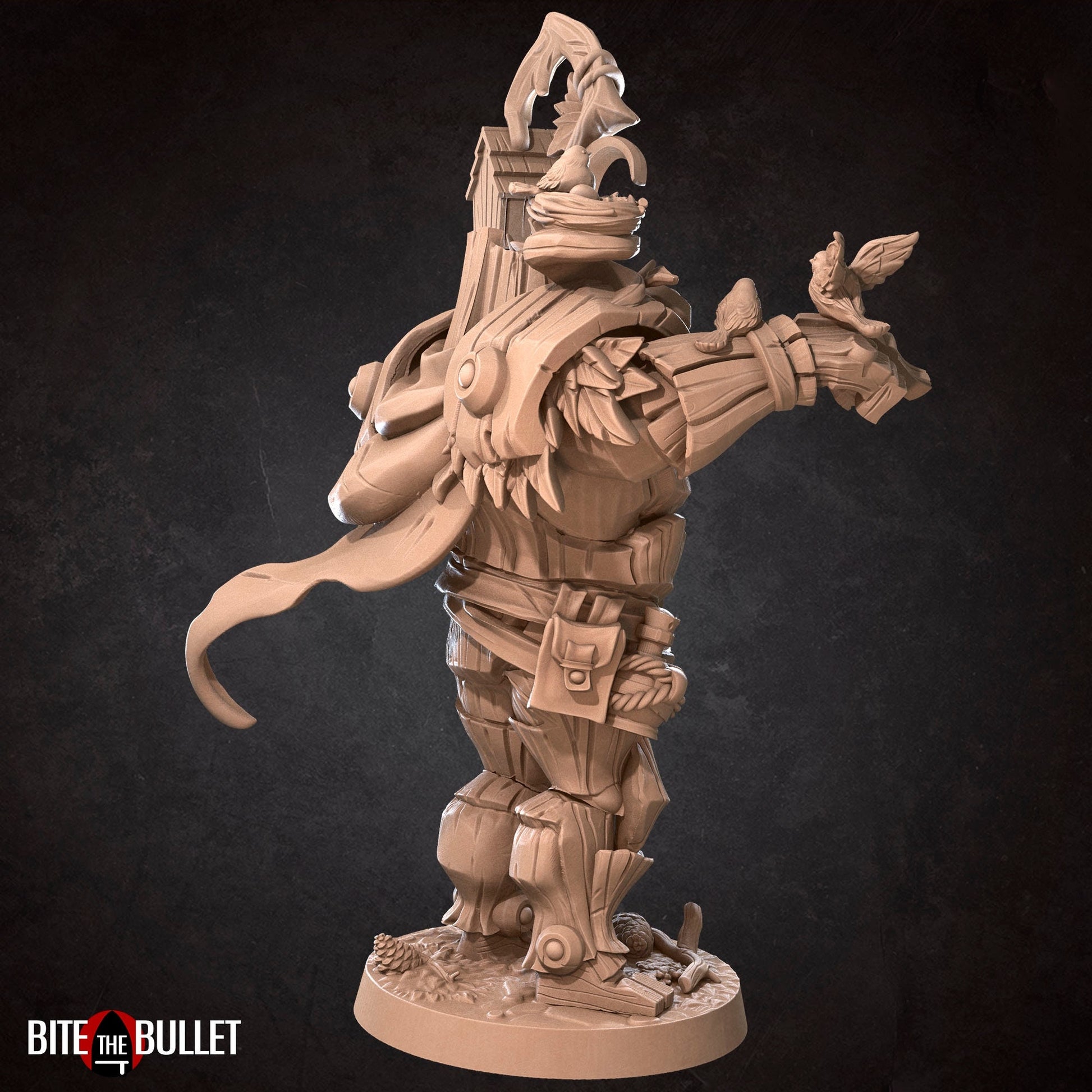 Warforged Druid Miniature | Tabletop RPG Miniature | Bite the Bullet | Roleplaying 3D Printed Fantasy Mini - 3DPrintDen