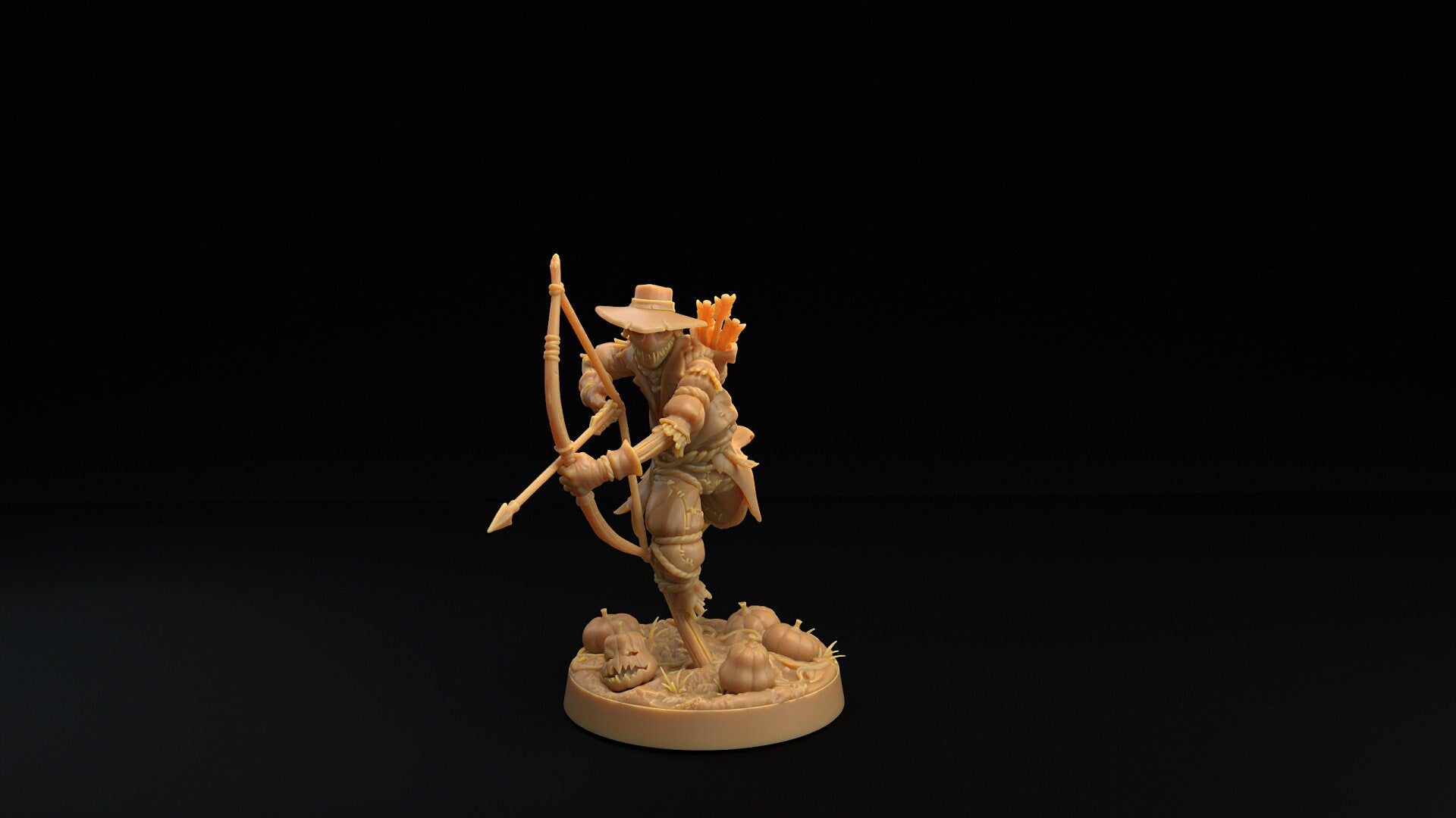 Scarecrow Ranger Miniature | Tabletop RPG Miniature | Dragon Trappers Lodge | Roleplaying 3D Printed Fantasy Mini - 3DPrintDen