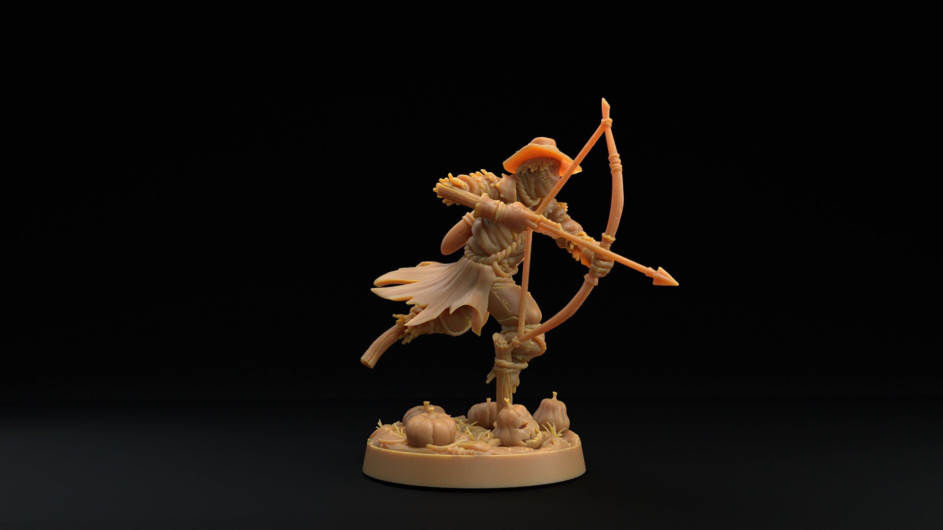 Scarecrow Ranger Miniature | Tabletop RPG Miniature | Dragon Trappers Lodge | Roleplaying 3D Printed Fantasy Mini - 3DPrintDen