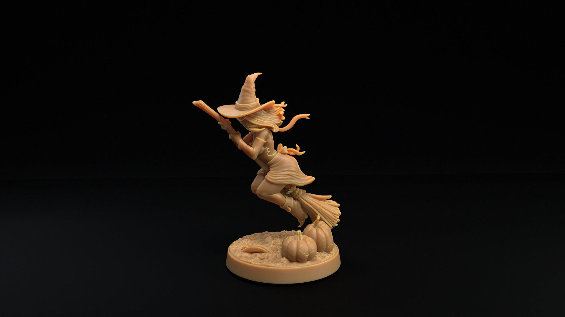 Witch Miniature | Tabletop RPG Miniature | Dragon Trappers Lodge | Roleplaying 3D Printed Fantasy Mini - 3DPrintDen