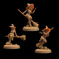 Witch Miniature | Tabletop RPG Miniature | Dragon Trappers Lodge | Roleplaying 3D Printed Fantasy Mini - 3DPrintDen