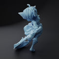 Female Goblin Hexblade Miniature, Pik | Twin Goddess Miniatures | Tabletop RPG Miniature | Roleplaying 3D Printed Fantasy Mini - 3DPrintDen