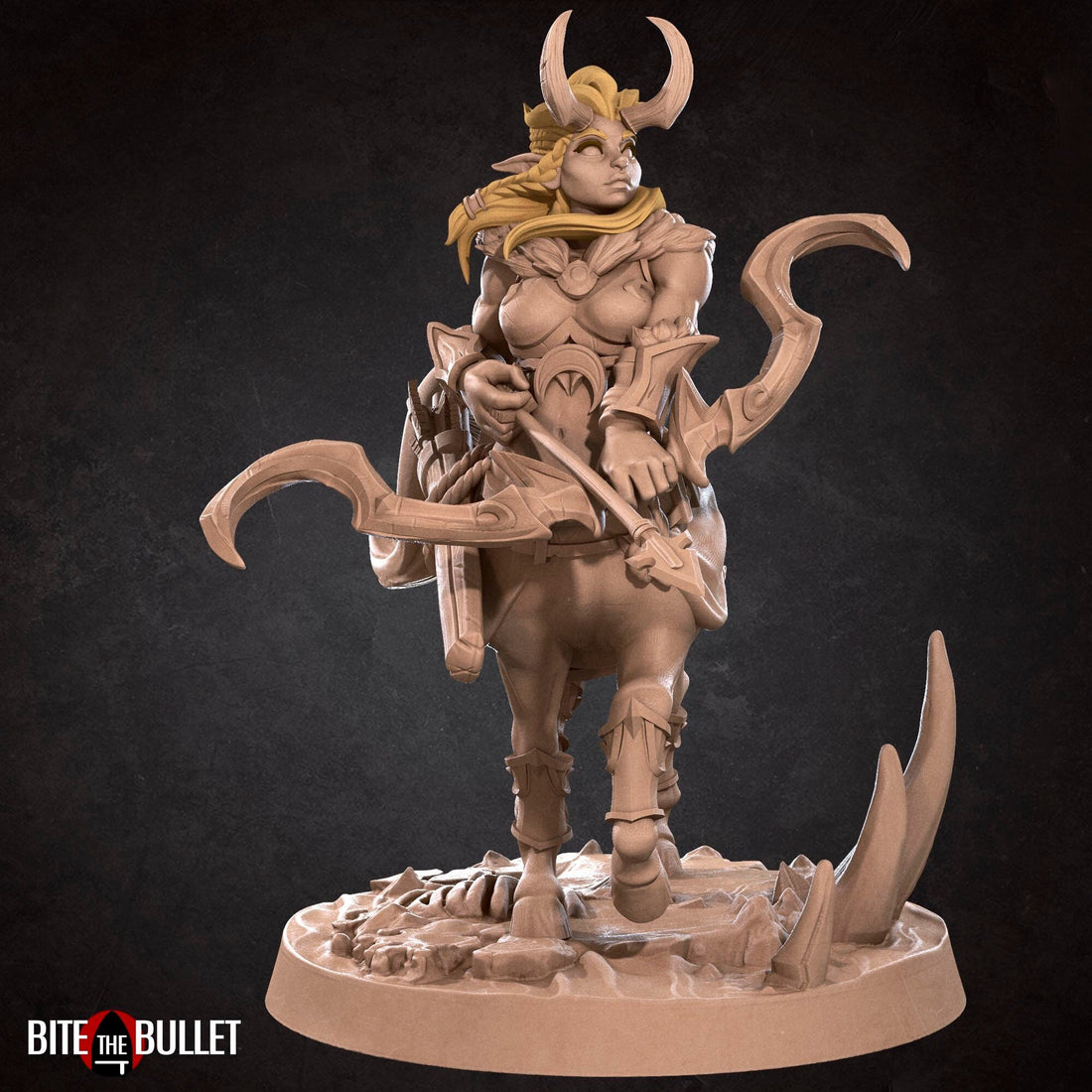 Female Centaur Ranger Miniature | Tabletop RPG Miniature | Bite the Bullet | Roleplaying 3D Printed Fantasy Mini - 3DPrintDen