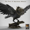 Magpie Mount Mouse Rider Miniature | Tabletop RPG Miniature | Rescale Miniature | Roleplaying 3D Printed Fantasy Mini - 3DPrintDen