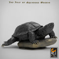 Giant Turtle Miniature | Tabletop RPG Miniature | Rescale Miniature | Roleplaying 3D Printed Fantasy Mini - 3DPrintDen